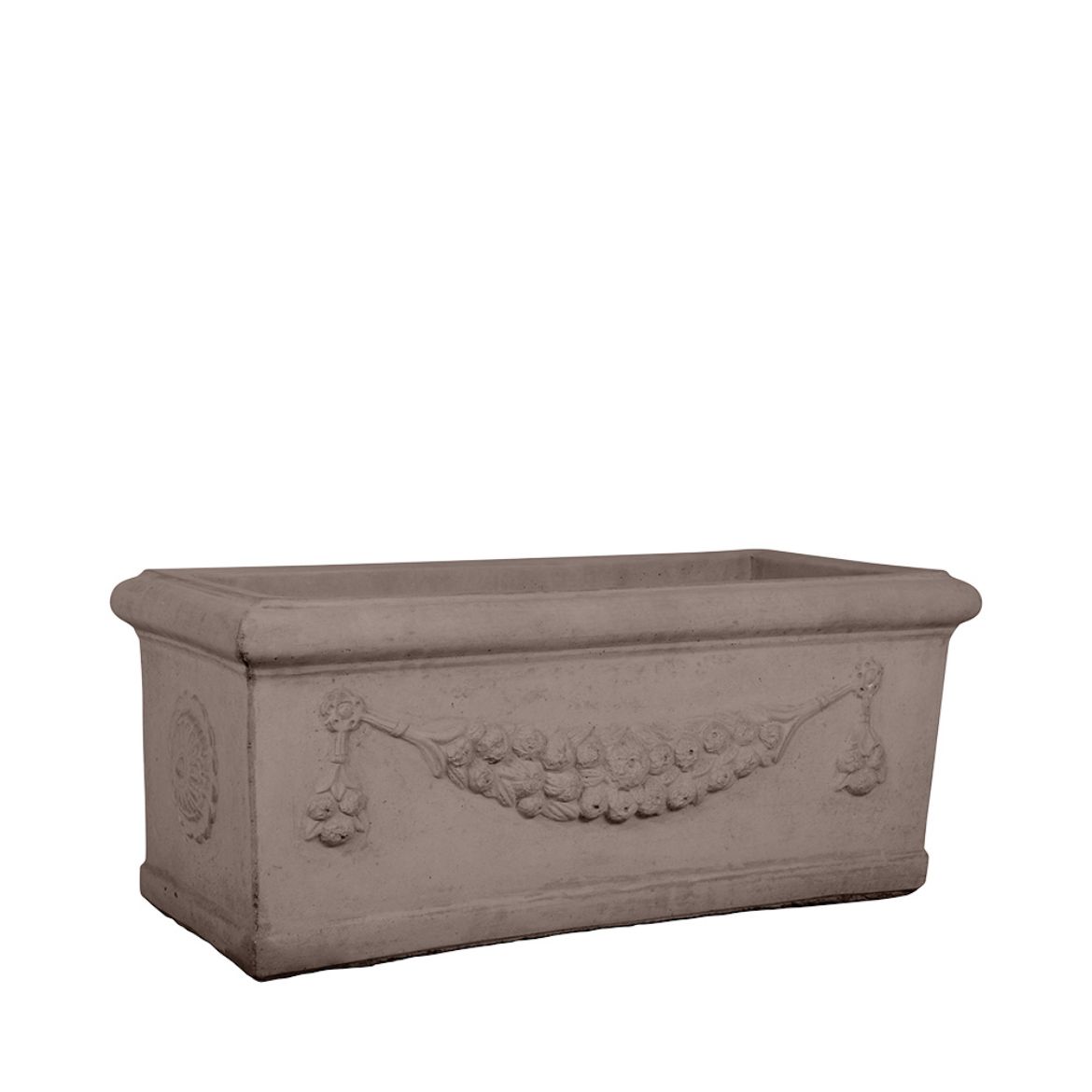 Picture of 32 in. Rectangular Garland Planter - Natural Finish  - Cocoa